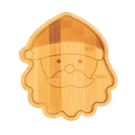 Bamboo Santa Design Christmas Plate