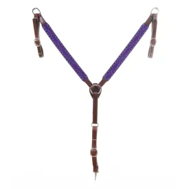 BC1180 - Purple Suede Breast Collar