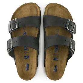 Birkenstock Black Oiled SFB Leather Arizona Sandal