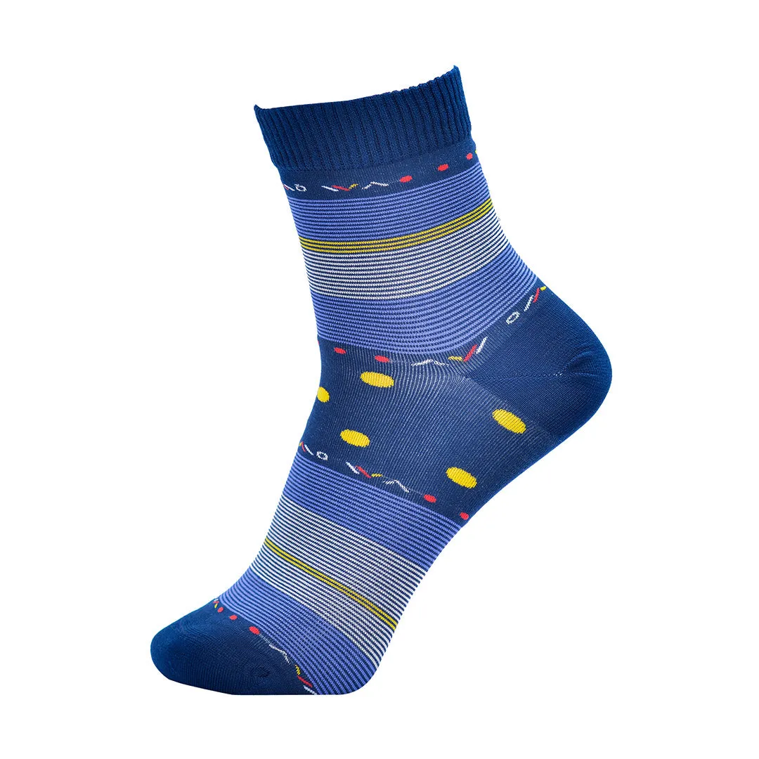 Blue Horizon Stripes (Ankle - XL) Bamboo Socks