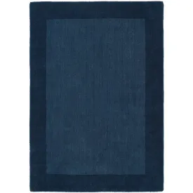 Borders Rug Navy