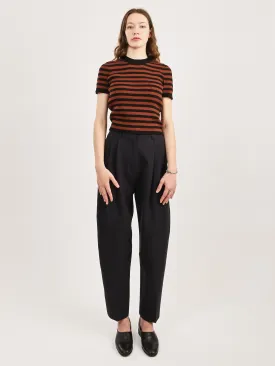 Cacao Stripe Jones Ribbed Tee