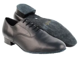 Classic Series Black Leather Ballroom Shoe- Wide Width