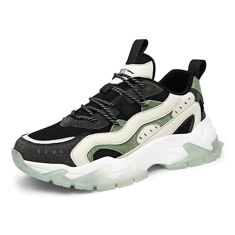 Colorful Fashion Men's Sneakers Original Mens Casual Sneakers  Breathable Platform Shoes Jelly Sole Shoes zapatillas hombre