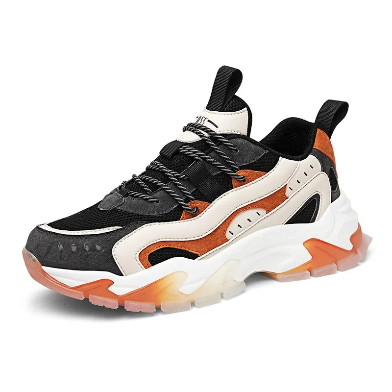 Colorful Fashion Men's Sneakers Original Mens Casual Sneakers  Breathable Platform Shoes Jelly Sole Shoes zapatillas hombre