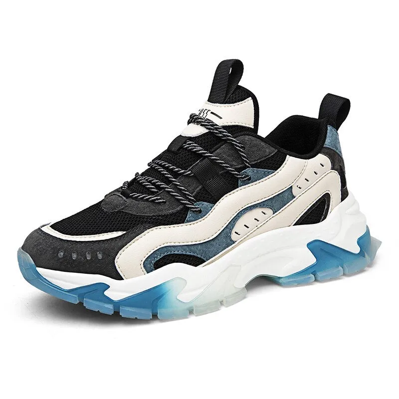 Colorful Fashion Men's Sneakers Original Mens Casual Sneakers  Breathable Platform Shoes Jelly Sole Shoes zapatillas hombre