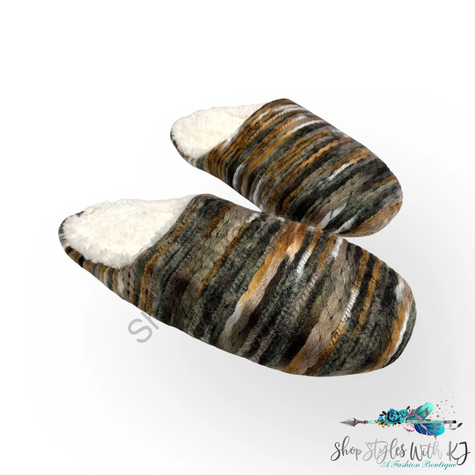 Couch Snuggles Slippers in Brown