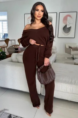 COZY AND SWEET PANT SET