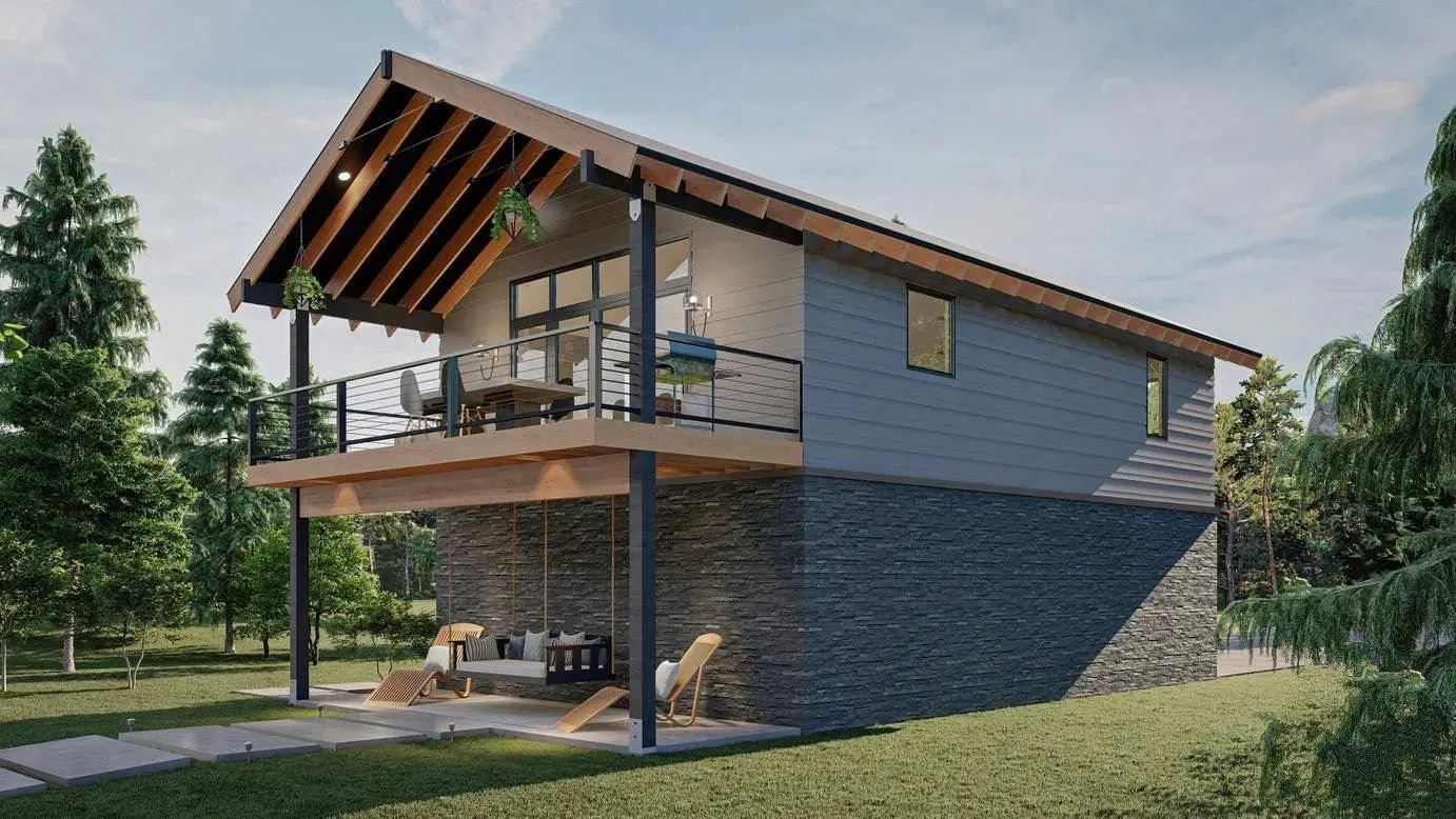 Cozy Two-Bedroom House Plan