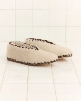 Cream Greco Shearling Shoe
