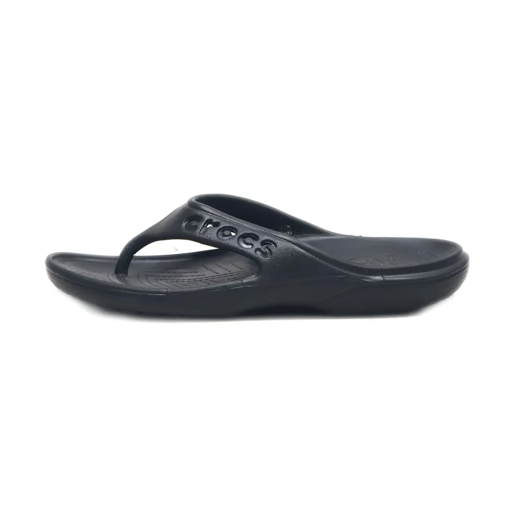 Crocs Baya Slippers Rubber Black Colour For Men