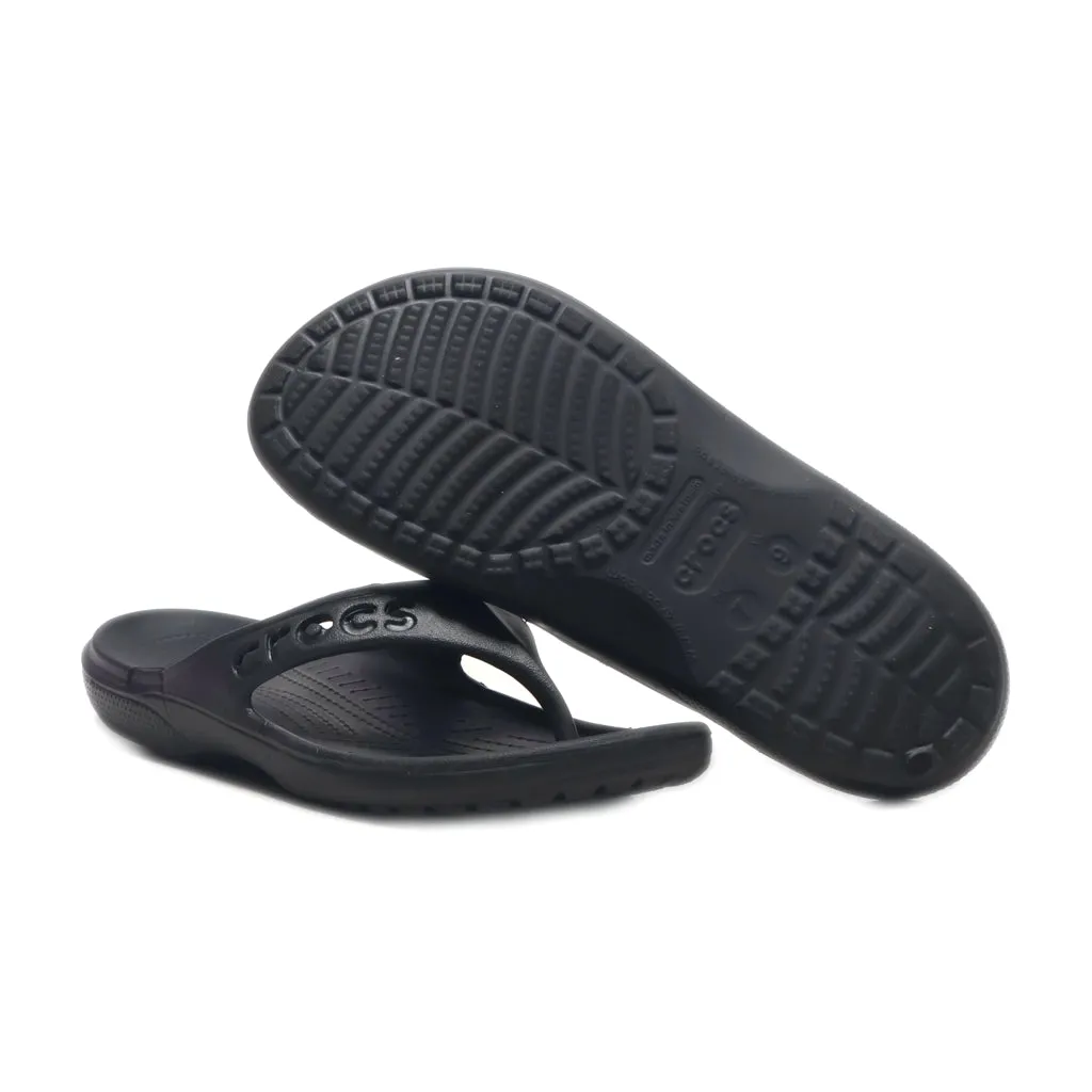 Crocs Baya Slippers Rubber Black Colour For Men