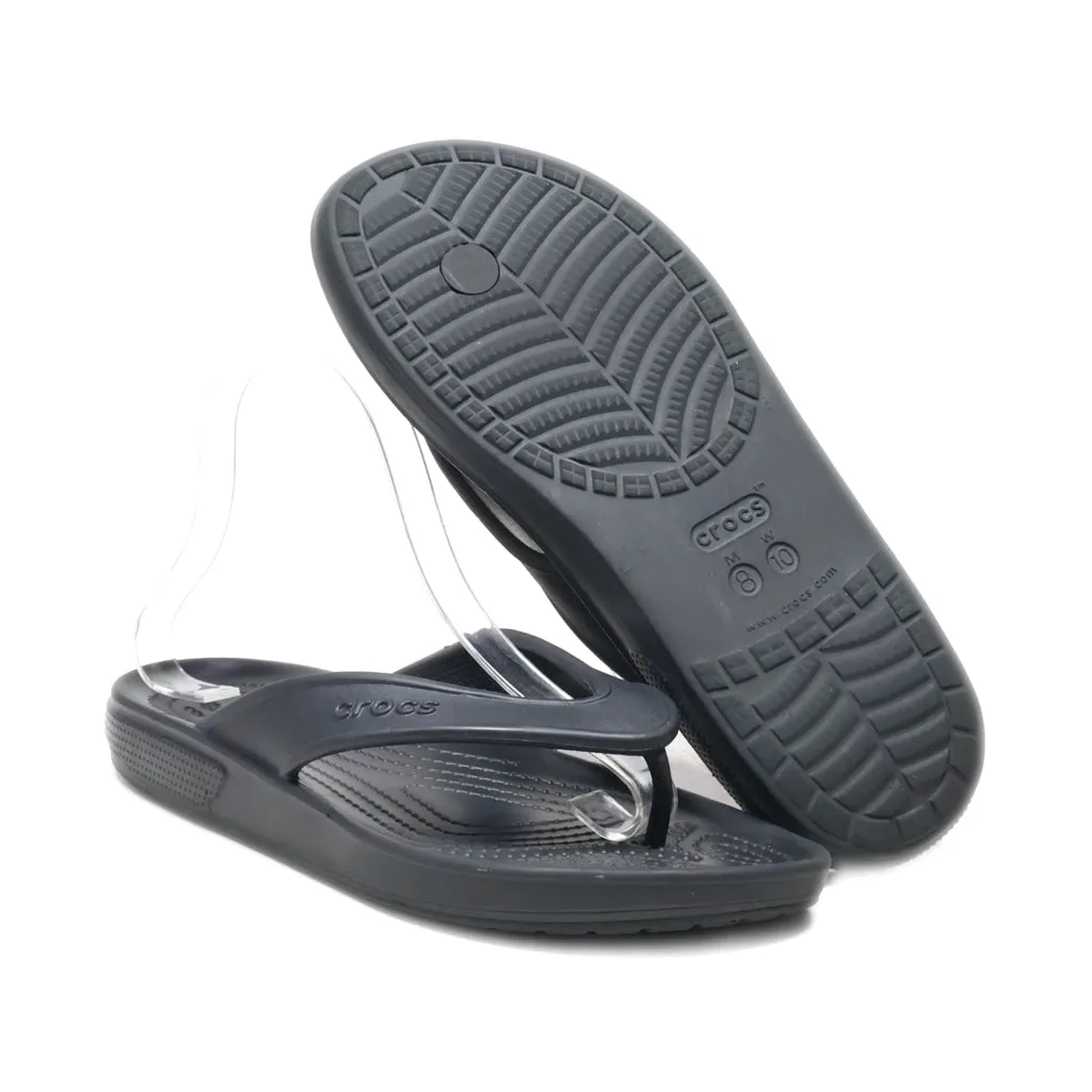 Crocs Classic Ii Flip Slippers Eva Black Colour For Women