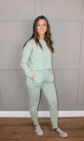 Cropped Sweat Set