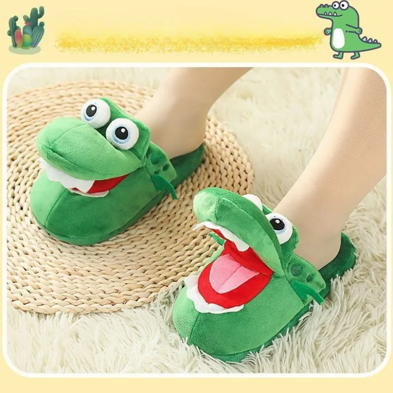 Cute Crocodile Plush Slippers LY4171