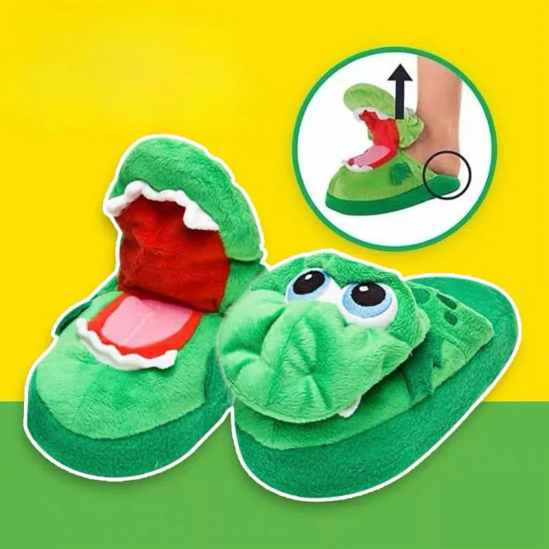 Cute Crocodile Plush Slippers LY4171