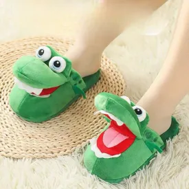 Cute Crocodile Plush Slippers LY4171