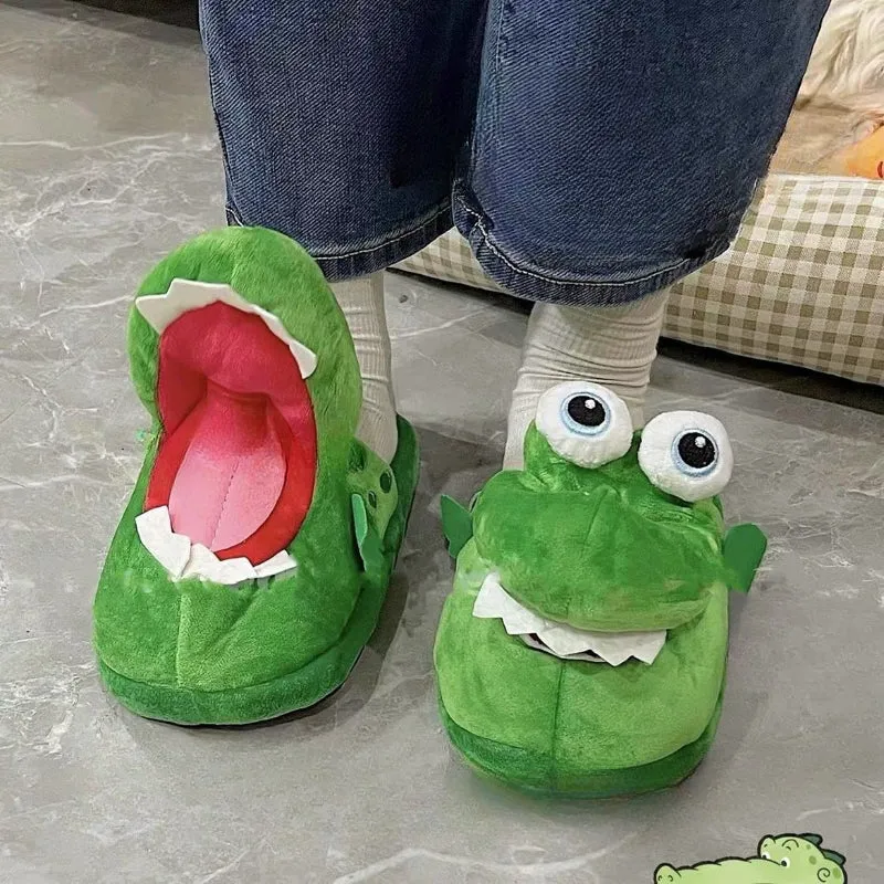 Cute Crocodile Plush Slippers LY4171