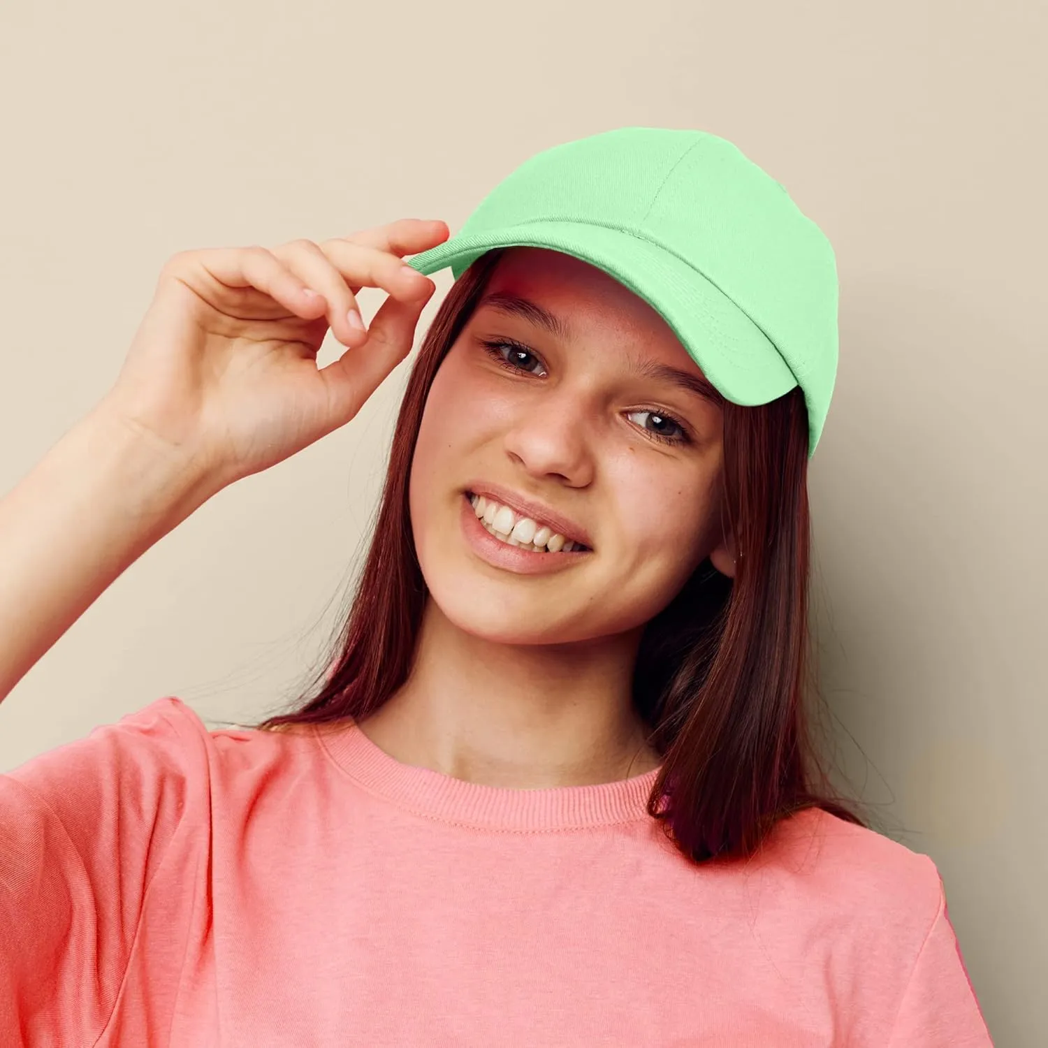 DALIX Womens Cap Adjustable Hat 100% Cotton Black White Gold Lavender Blue Pink Lime Green Hot Pink