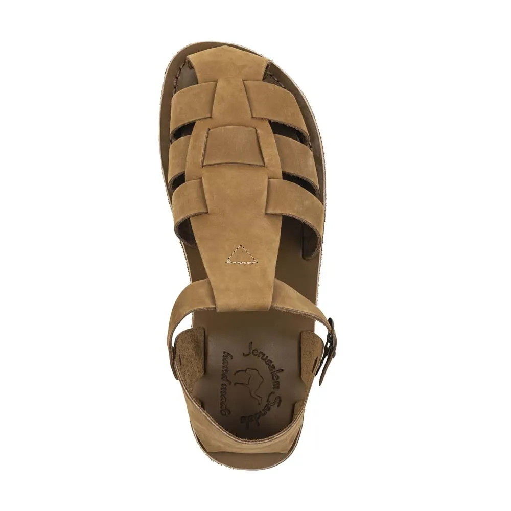 Daniel - Leather Fisherman Sport Sandal | Tan Nubuck