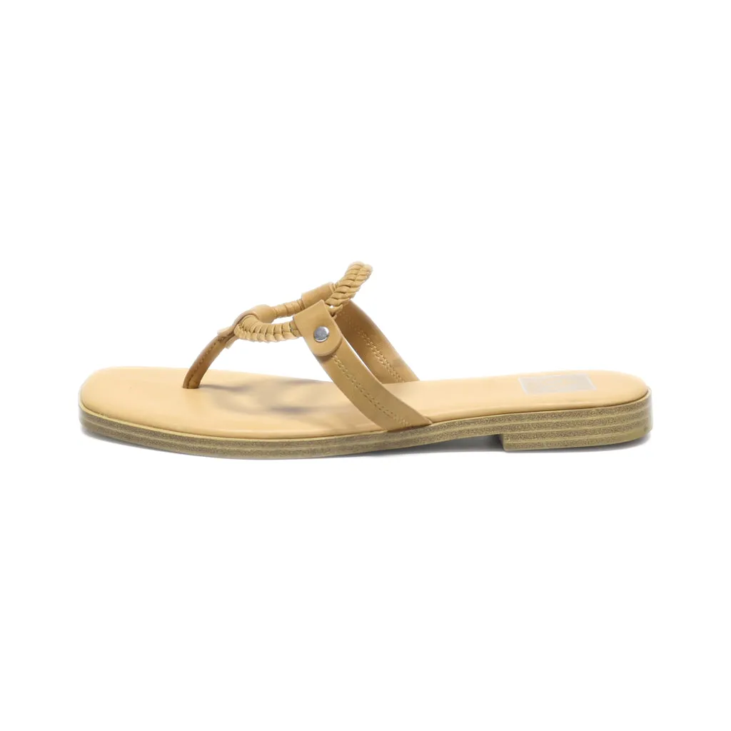 Dolce Vita Mecca Slippers Leather Beige Colour For Women