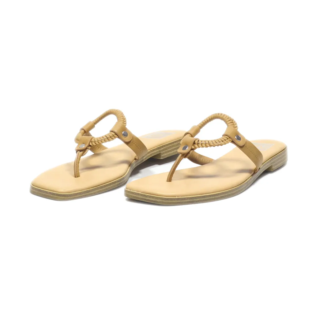 Dolce Vita Mecca Slippers Leather Beige Colour For Women