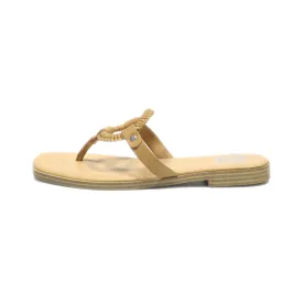Dolce Vita Mecca Slippers Leather Beige Colour For Women