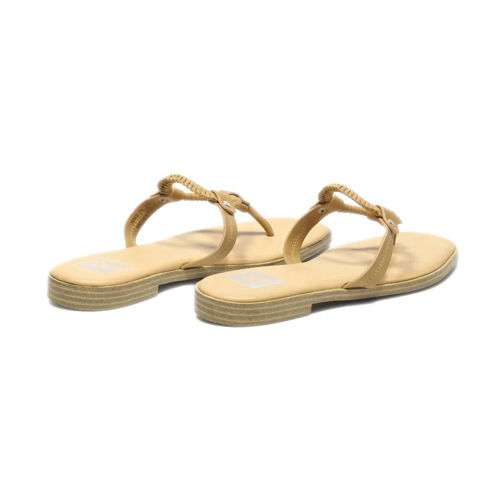 Dolce Vita Mecca Slippers Leather Beige Colour For Women