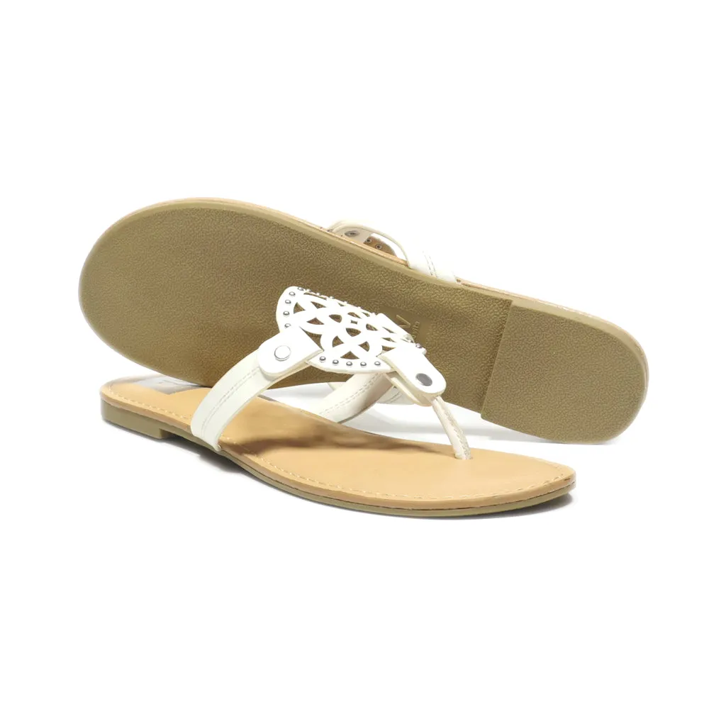 Dolce Vita Slippers Leather Beige Colour For Women