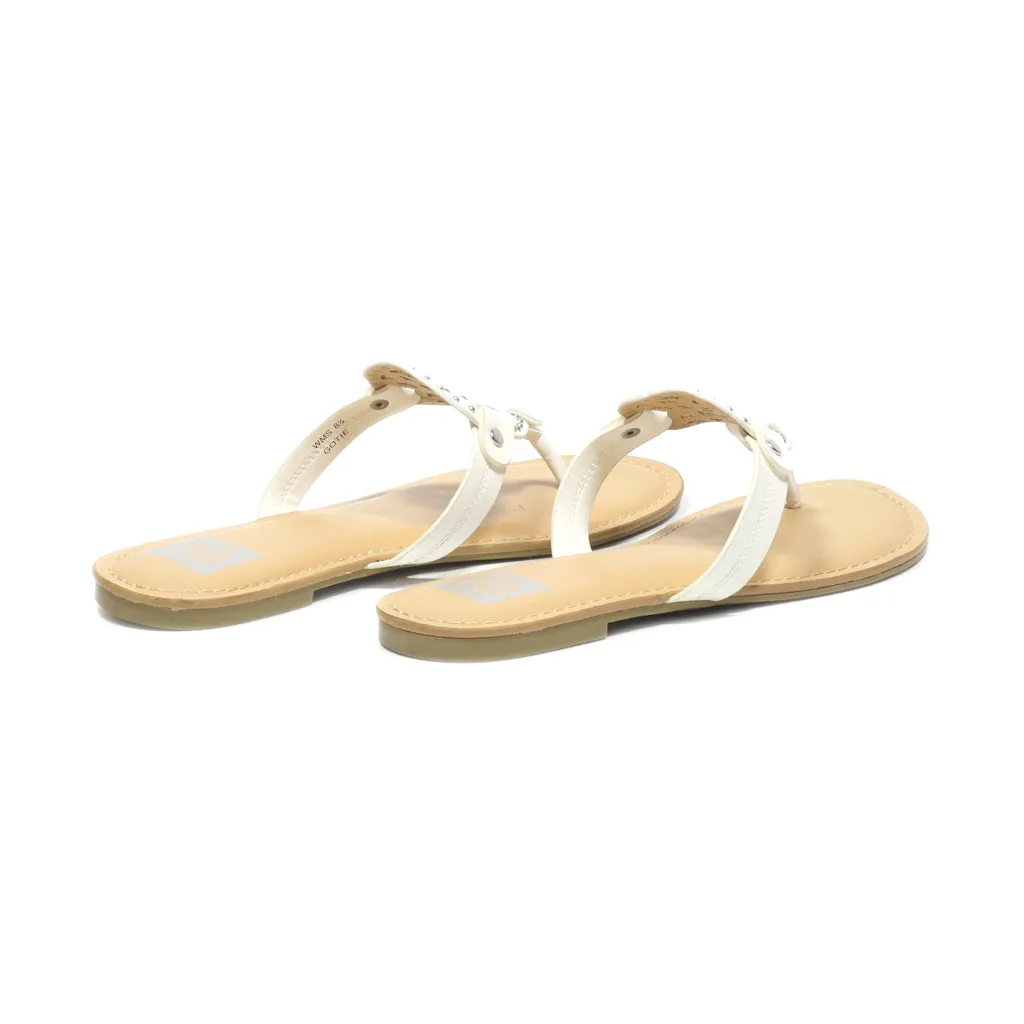 Dolce Vita Slippers Leather Beige Colour For Women
