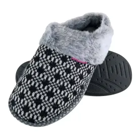 Dunlop - ladies slippers - caroline (6 uk / black)