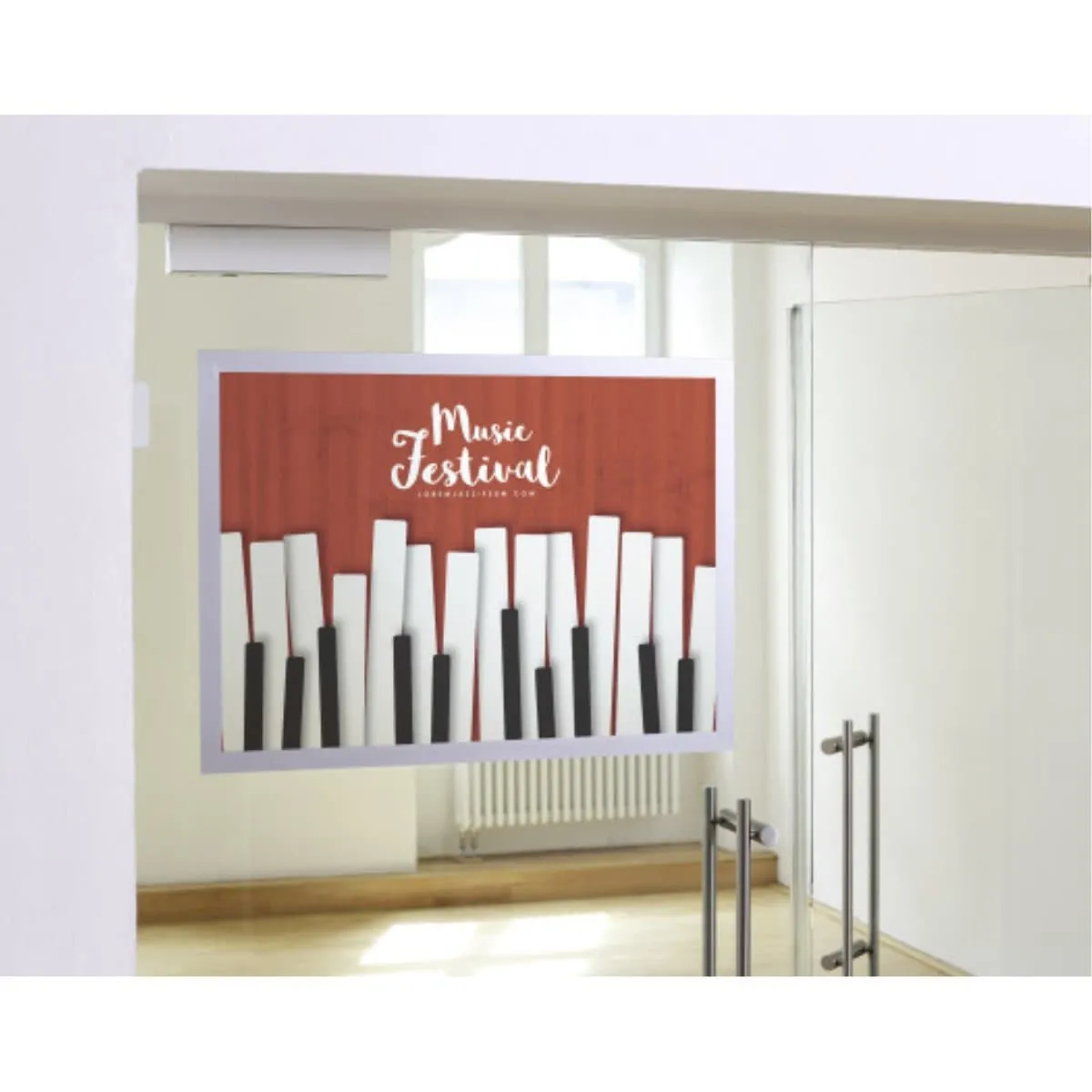 Durable DURAFRAME Poster, Self-Adhesive Magnetic Frame A2, Silver