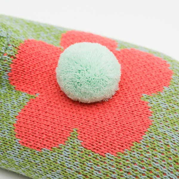 Flower Knit Sock Slippers