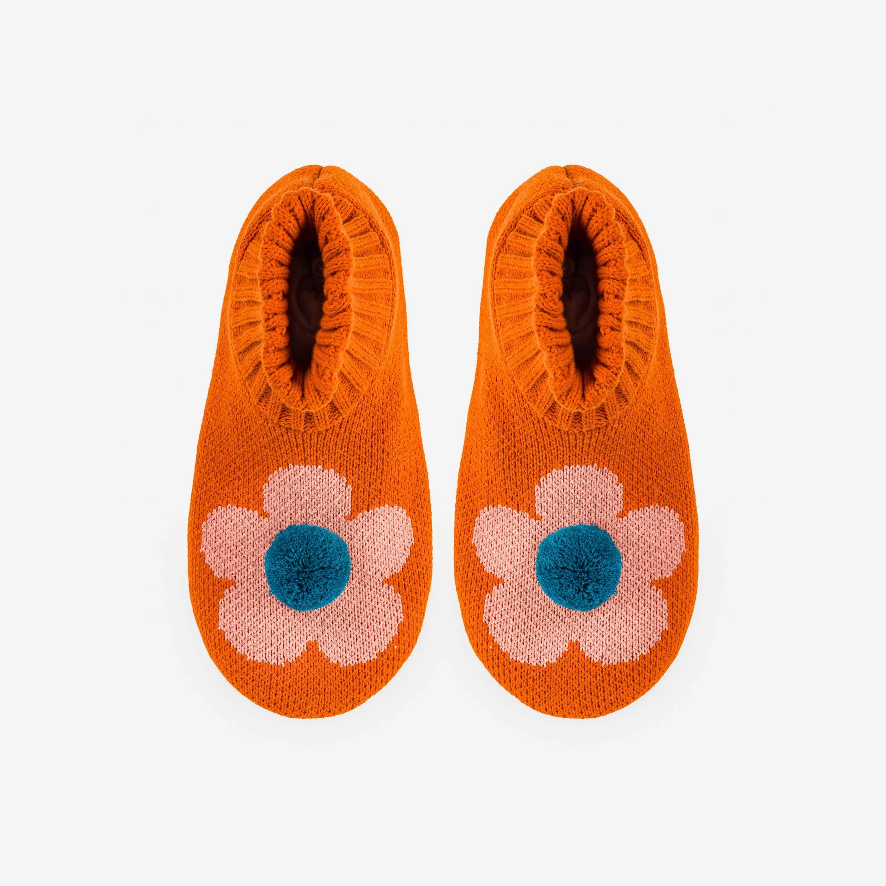 Flower Knit Sock Slippers