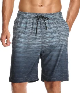 Flytop Mens Swim Trunks Quick Dry Board Shorts with Zipper Pockets Bathing Suit