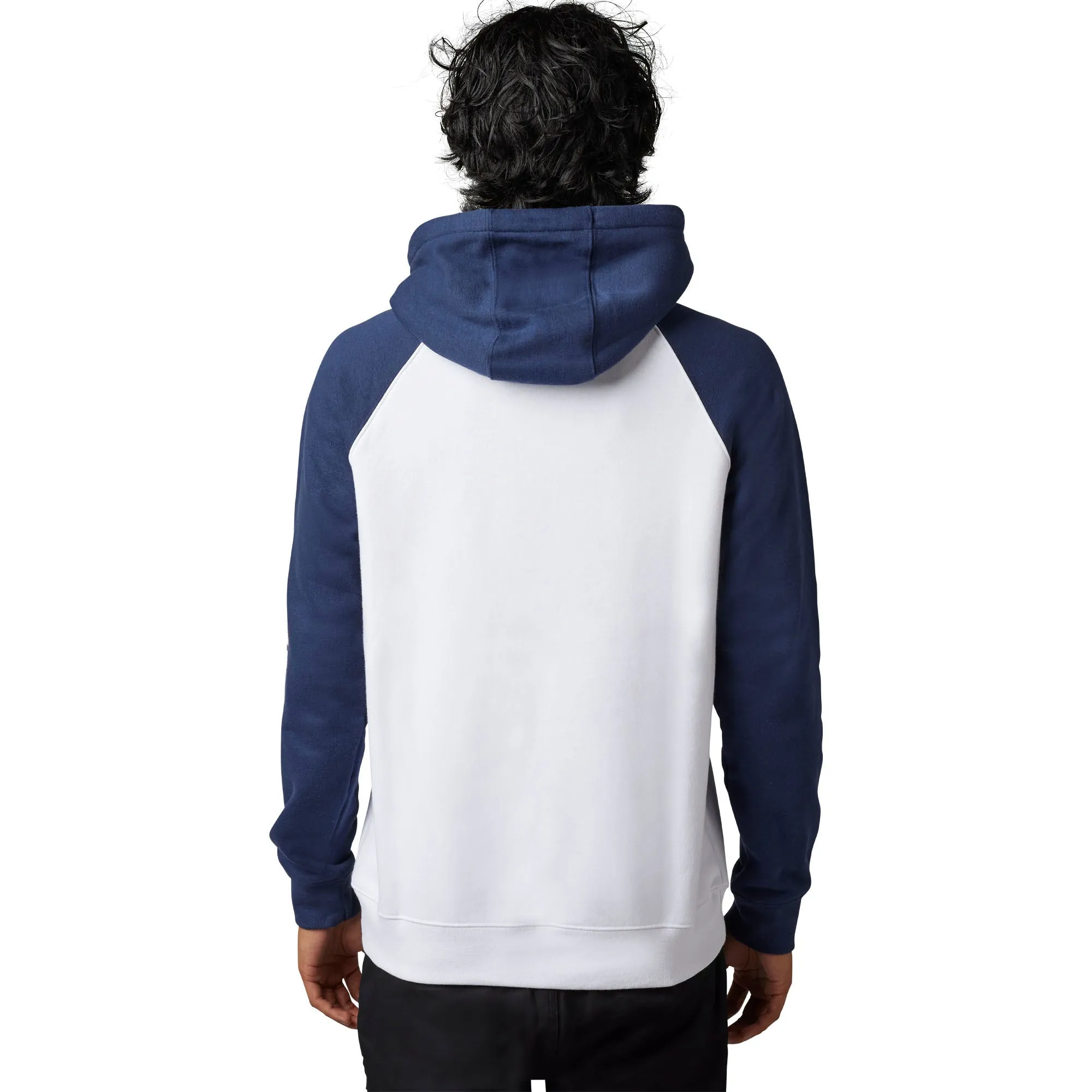 Fox Racing  Mens Ryvr Raglan Pullover Hoodie Fleece Comfortable Warm White