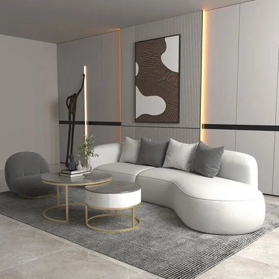 Galaxy Pro Premium Sofa Set in Suede