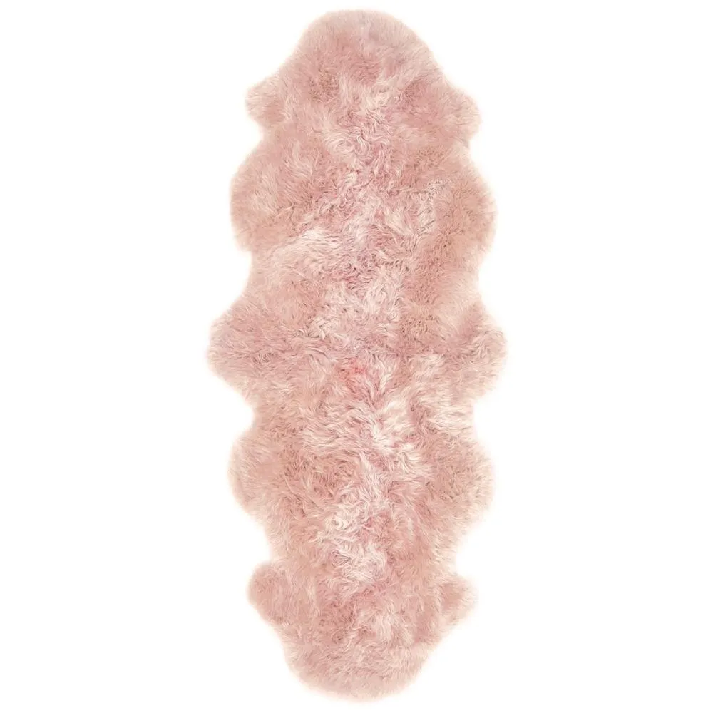 Genuine Sheepskin Rug Adobe Rose