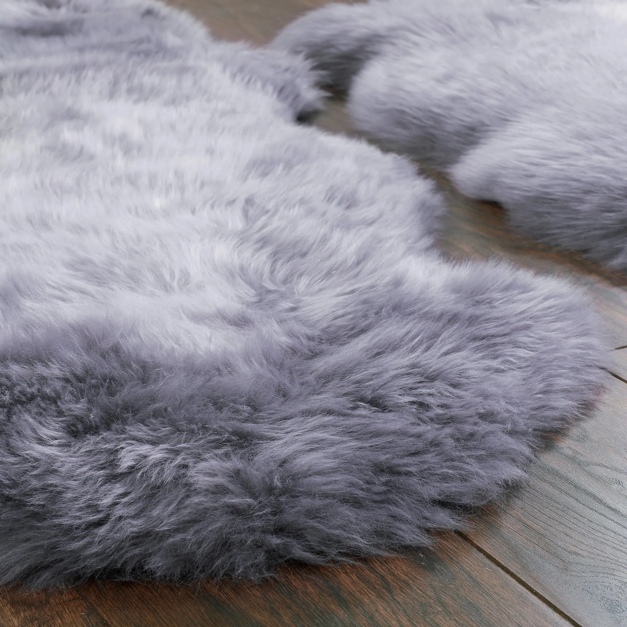 Genuine Sheepskin Rug Grey