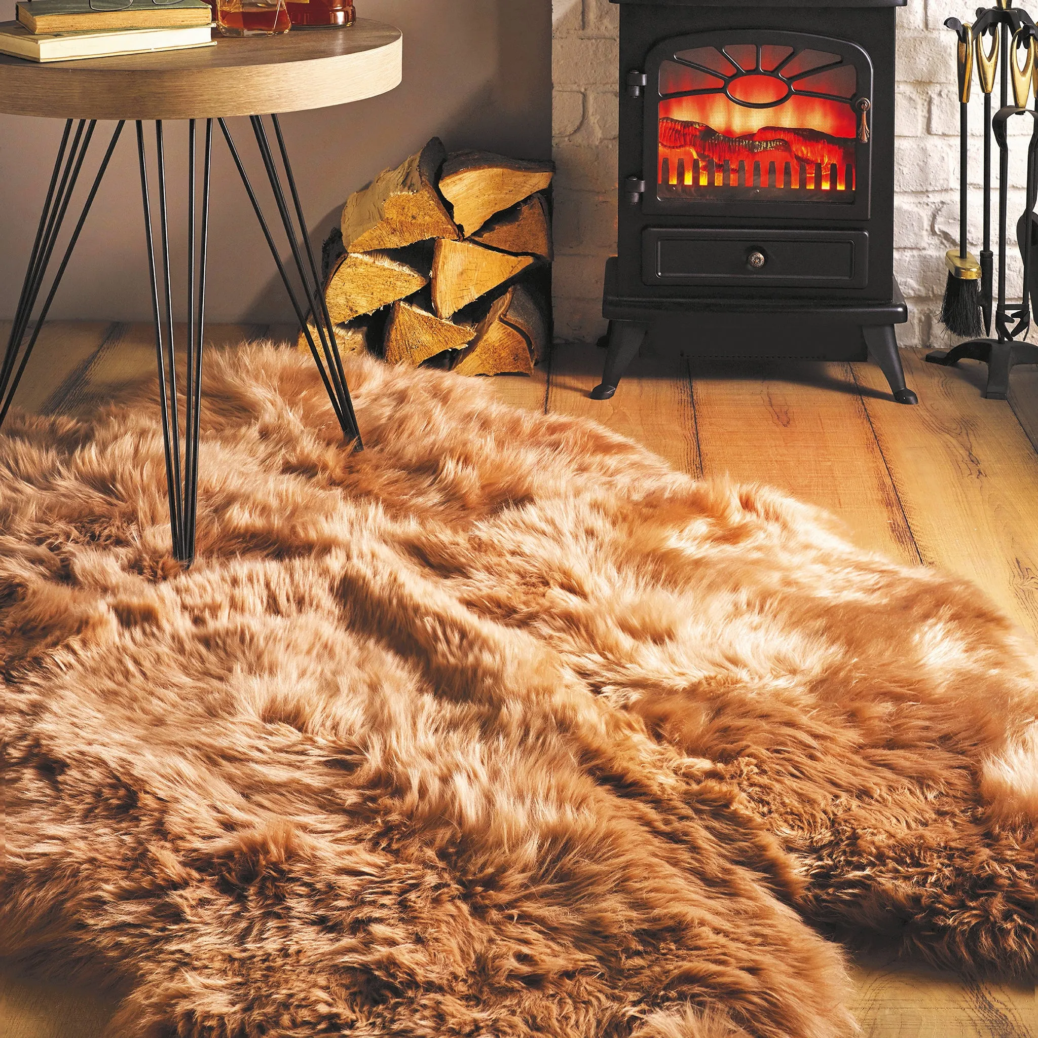Genuine Sheepskin Rug Mink