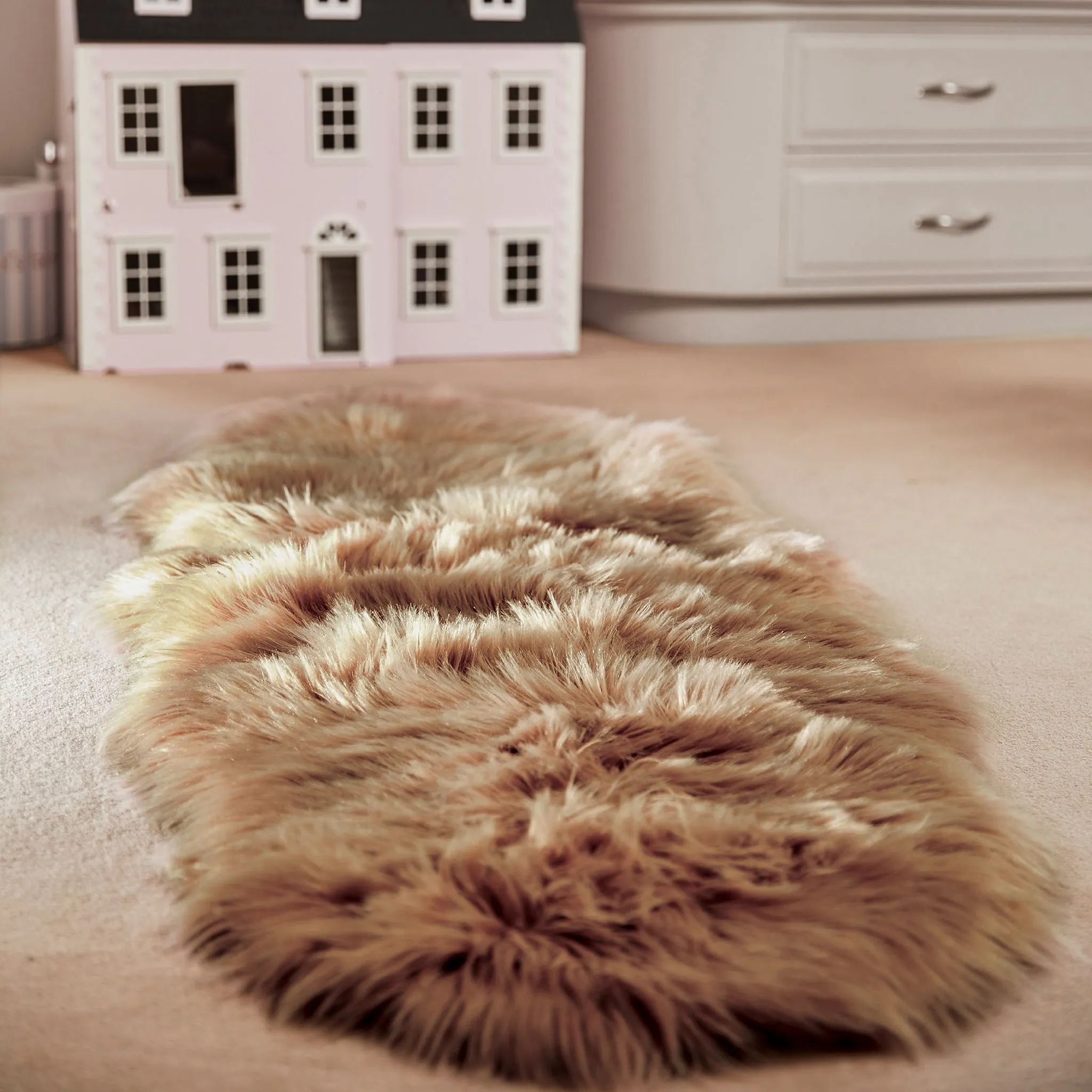 Genuine Sheepskin Rug Mink