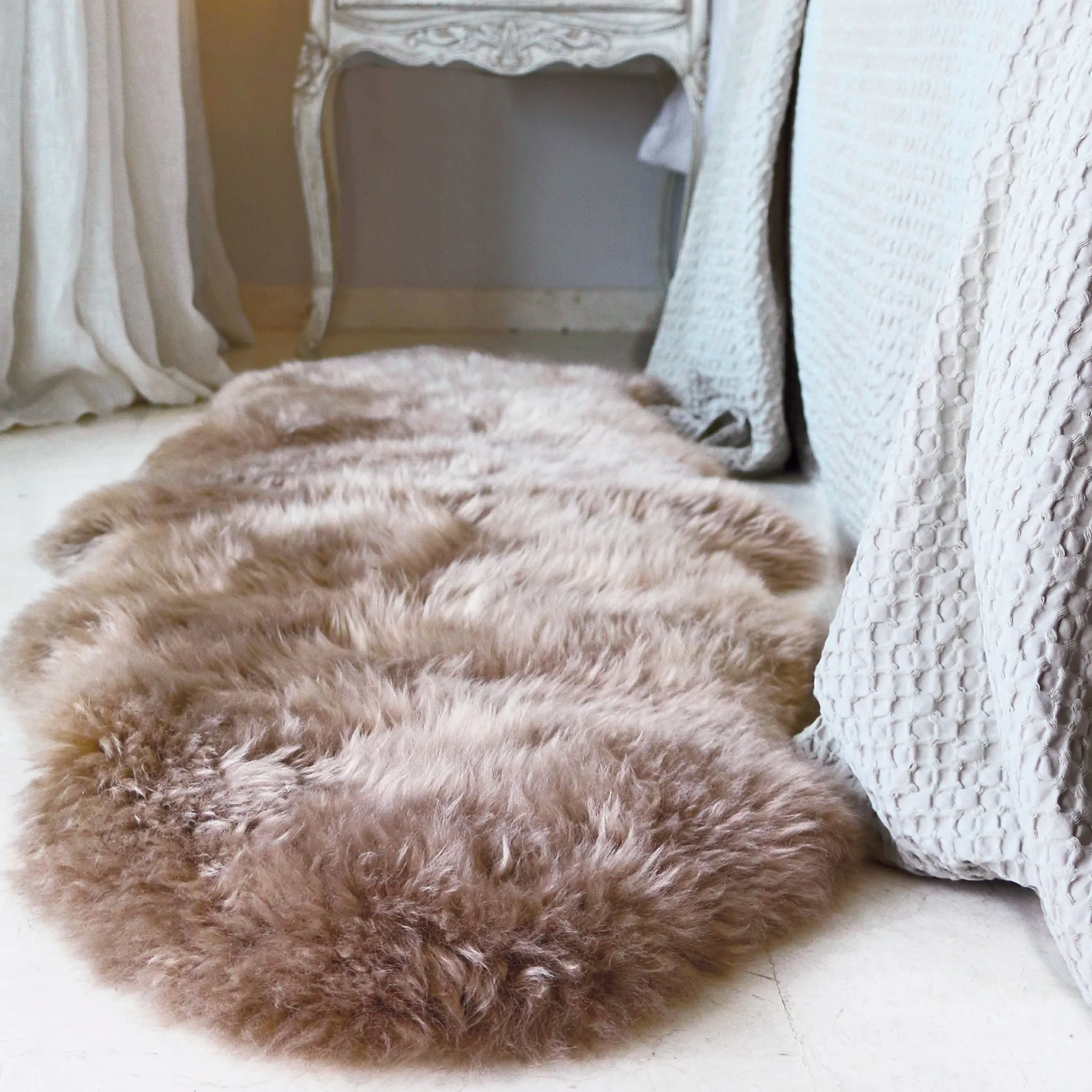 Genuine Sheepskin Rug Mink