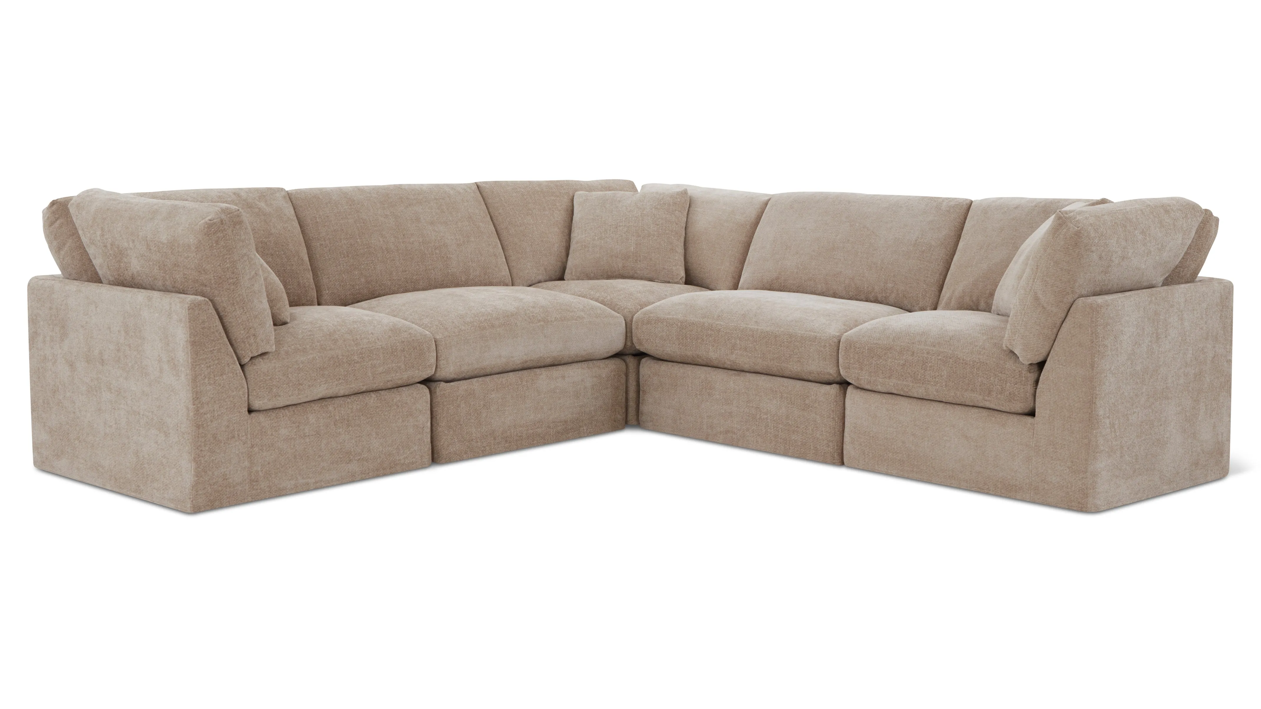 Get Together™ 5-Piece Modular Sectional Closed, Standard, Champagne