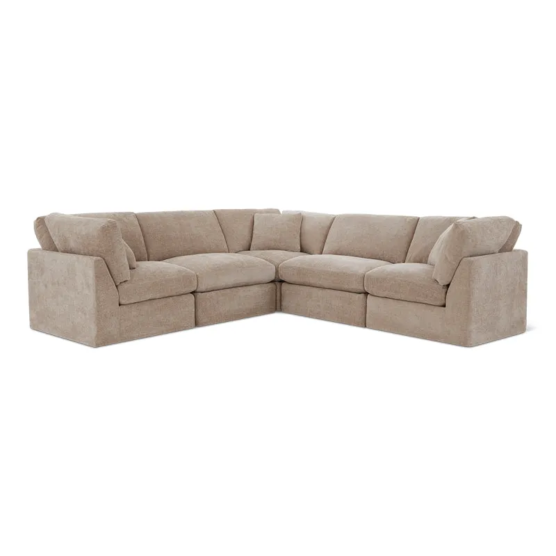 Get Together™ 5-Piece Modular Sectional Closed, Standard, Champagne