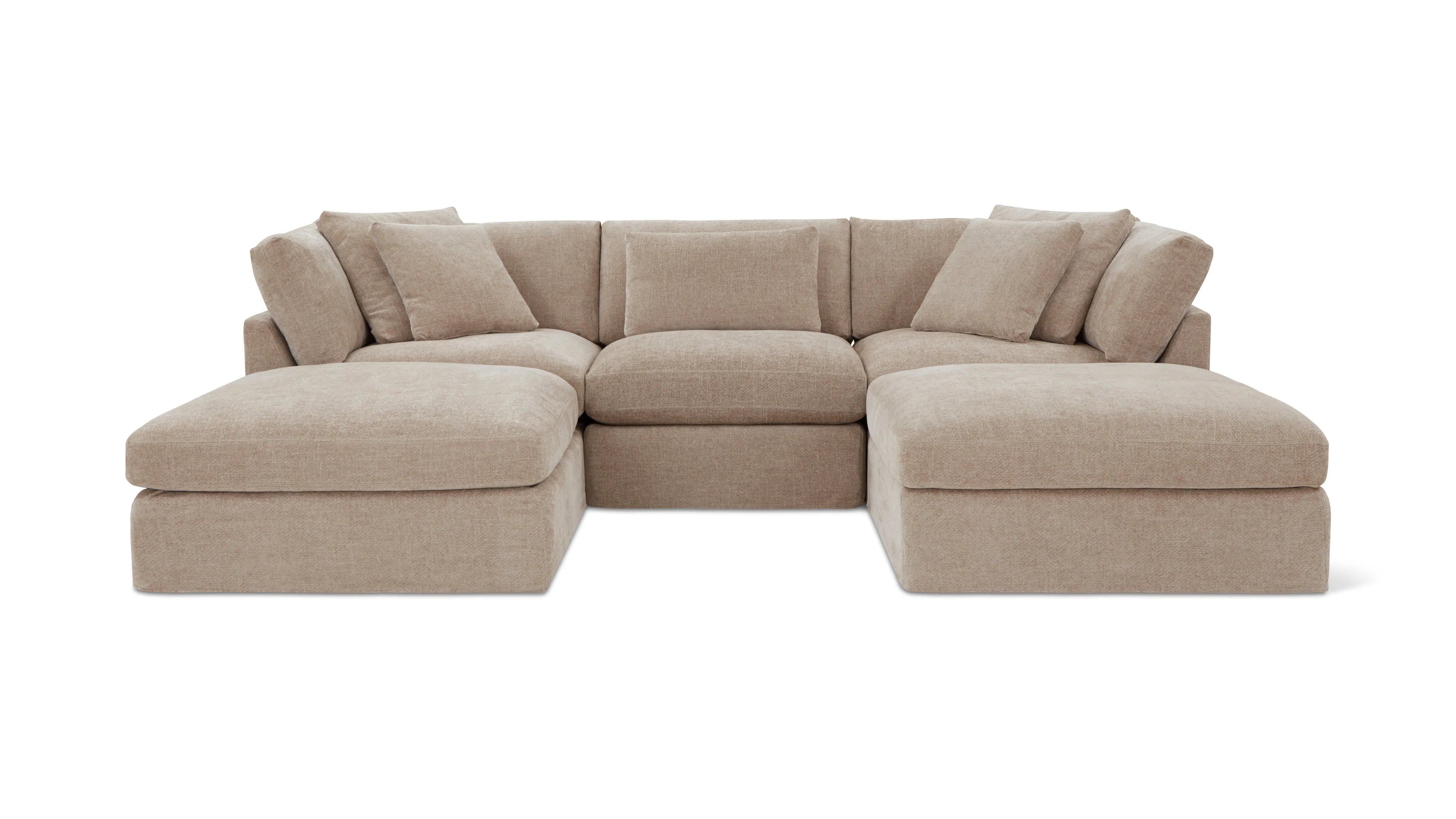 Get Together™ 5-Piece Modular U-Shaped Sectional, Large, Champagne