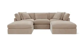 Get Together™ 5-Piece Modular U-Shaped Sectional, Large, Champagne