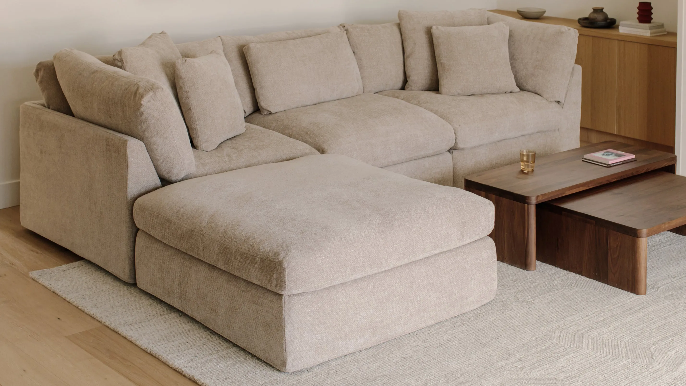 Get Together™ Ottoman, Standard, Champagne