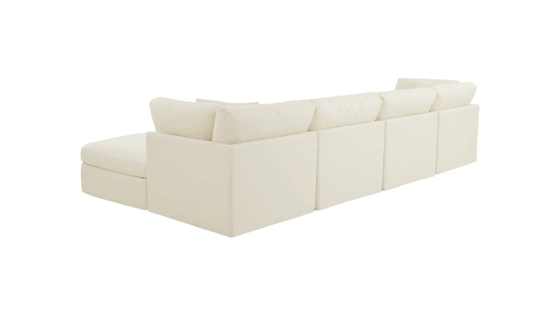 Get Together™ 6-Piece Modular U-Shaped Sectional, Standard, Cream Linen