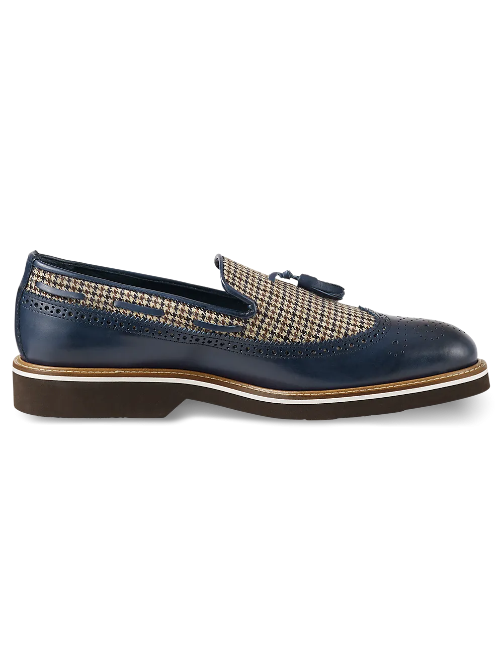 Hampden Tassel Loafer - Navy Multi