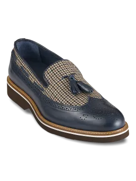 Hampden Tassel Loafer - Navy Multi